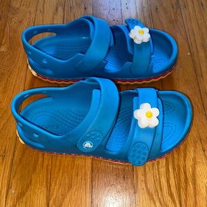 Crocs Crocband Cruiser Ricrac Sandals Sz Girls 13